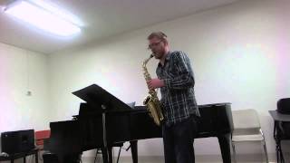 2013 - 2014 TMEA All State Saxophone Etude #1 || James Barger, Saxophone