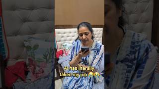Indian Moms Using AI 😂 | ChatGPT Took My Job | Relatable Meme Shorts