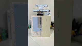 LE SSERAFIM 2025 Season’s Greetings (Unboxing) #kpop #lesserafim #fearnot #shorts
