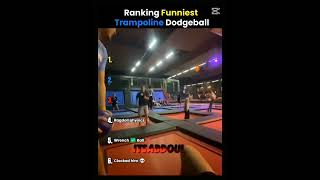 Ranking funniest trampoline dodgeball #dodgeball #funnyshorts