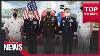 Military chiefs of S. Korea, U.S. and Japan vow to strengthen cooperation