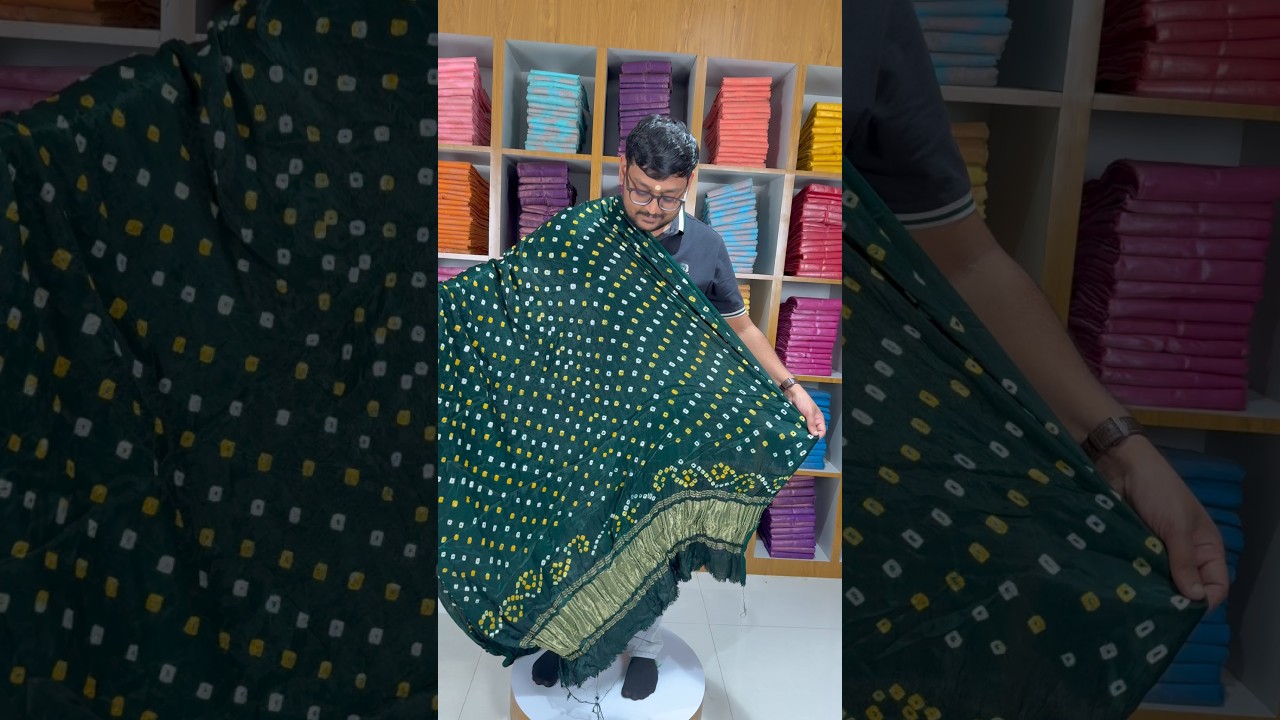 Pure Bandhani Gaji SIlk Dupatta