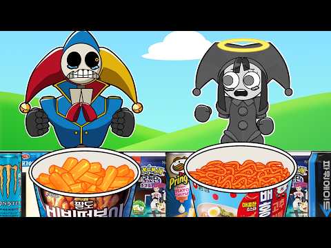 The POMNI LOST COLORS?! | Poppy Playtime Chapter 5 | Convenience Store MUKBANG animation | asmr