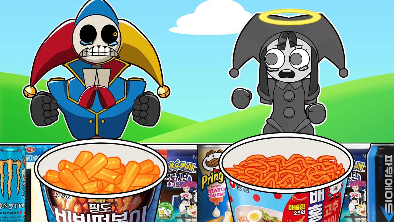 The POMNI LOST COLORS?! | Poppy Playtime Chapter 5 | Convenience Store MUKBANG animation | asmr