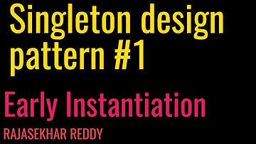 #1 Singleton design pattern in Java |Early Instantiation | Lazy Instantiation | Coding Trainer