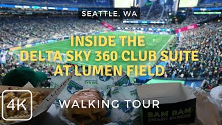 Exploring Lumen Field From the Delta Sky 360 Club at a Seattle Sounders Game | Walking Tour 2025