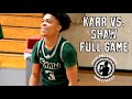 Edna Karr vs. Shaw (Full Game,Members Only) | Kam Johnson GOES OFF in Country Day Classic! Drops 33!