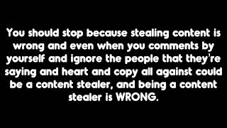 A Message to Tyler R  (A WARNING)