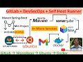 How to Use GitLab Runner with Self-Hosted Shell for DevSecOps CI/CD | Maven Monorepo Microservices