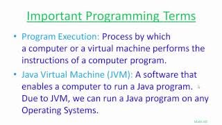 Exclusive Java Beginners Tutorials #1 Important Programming Terms Java Profile