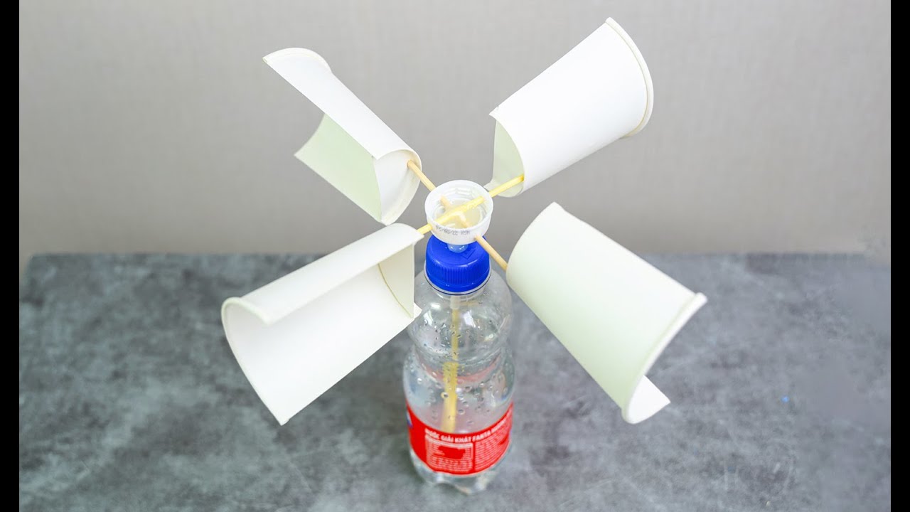 DIY Windmill Toy from Recycled Materials | Easy Science Project for ...