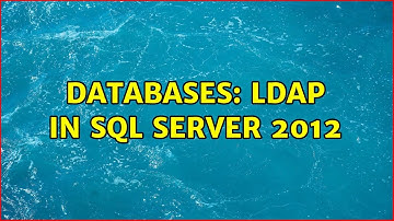 Databases: LDAP in SQL Server 2012