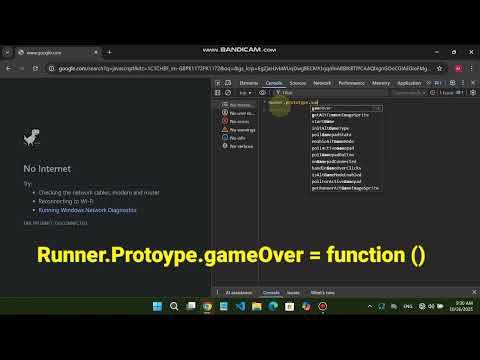 How to Hack the Chrome Dino Game || Turning Chrome’s Dino Game into a 99999-Score Monster