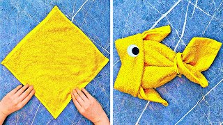 32 CUTE AND EASY TOWEL FOLDING IDEAS