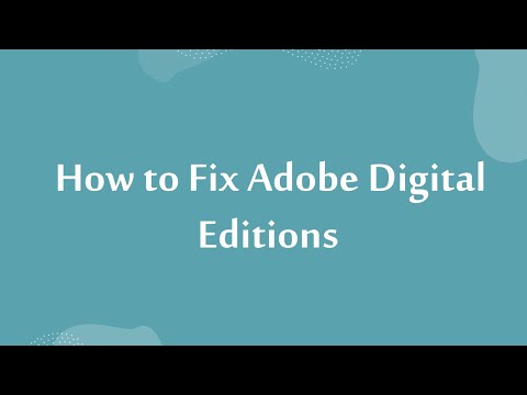 How To Fix Adobe Digital Editions