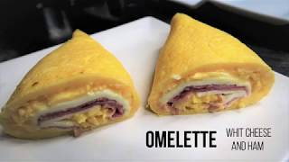 Omelette with Cheese and Ham!