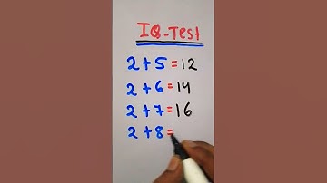 IQ Test #shortvideo #viral #iqtest #math #shorts