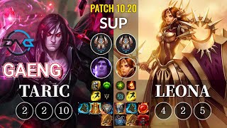 DFM Gaeng Taric vs Leona Sup - KR Patch 10.20