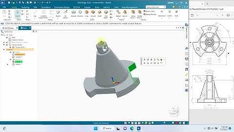 Solid Edge 2023 Tutorial - 3D Modeling for beginner EP.25