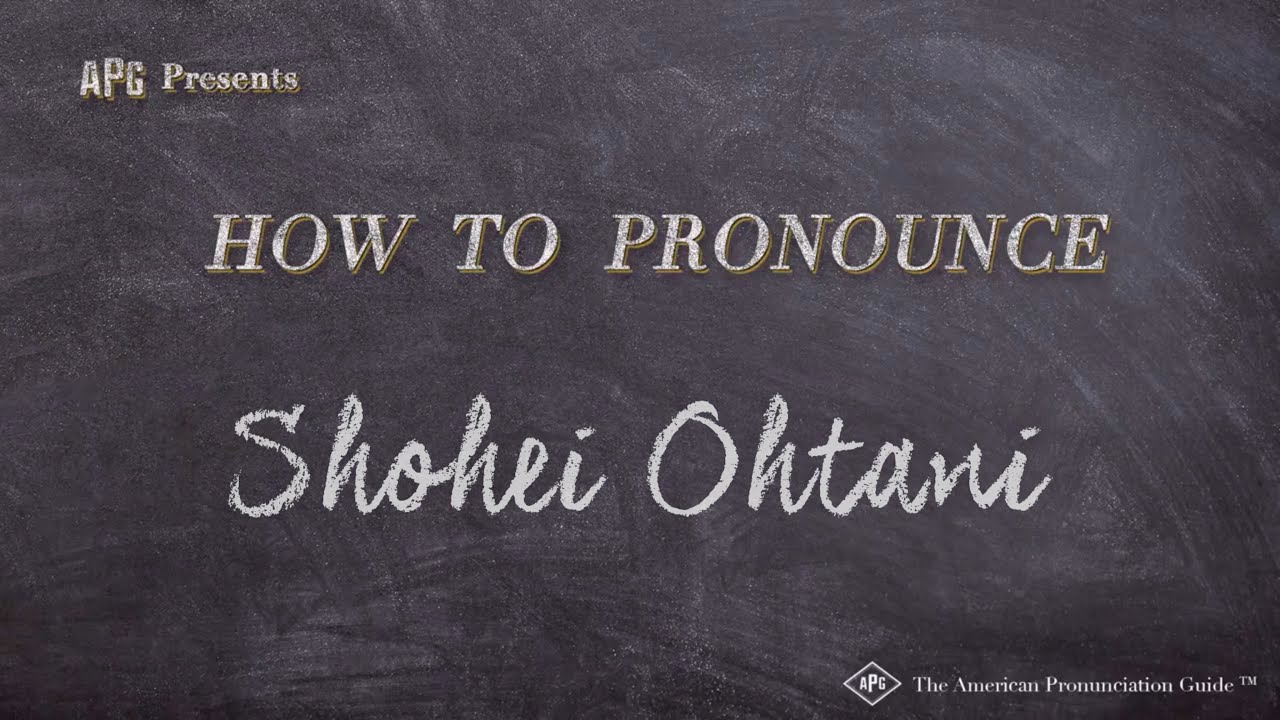 How to Pronounce Shohei Ohtani (Real Life Examples!) - YouTube