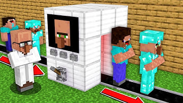 Minecraft NOOB vs PRO: HOW NOOB AND PRO UPGRADED THEMSELVES TO SUPER VILLAGERS! 100% TROLLING