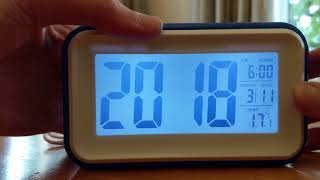 VADIV CL01 Silent Alarm Clock with Touch Sensor Snooze Night