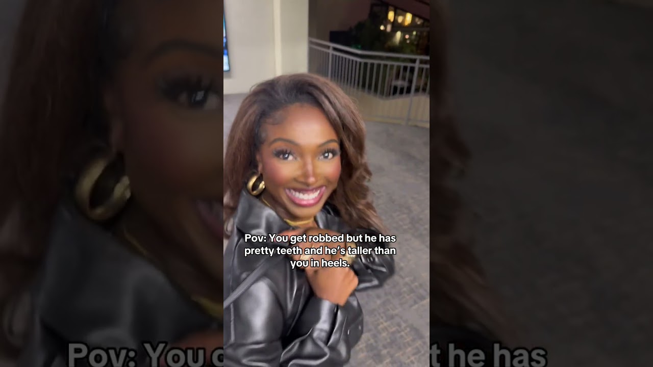 Pov: You get robbed but he has pretty teeth and he’s tall. 