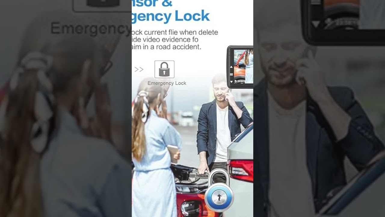 BOOGIIO Dash Cam Front | 1080P FHD Car Driving Recorder | 32GB SD Card Included | 3'' IPS Screen