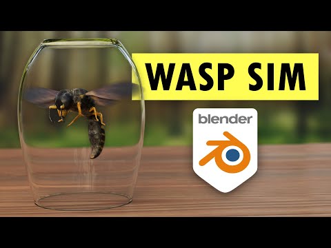 How To Wasp Simulation In Blender!