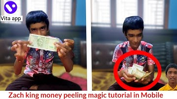 Zach king money peeling inspired magic tutorial mobile by vishnu mamidi