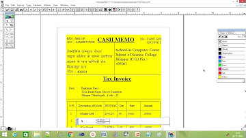 Pagemaker Cash Memo Receipt # PageMaker Bill Recept #PageMaker Tax Invoice Bill With GST
