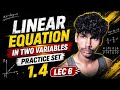 Linear Equation in Two Variables | Practice Set 1.4 Lecture 6 | Class 10 SSC MH | Easy Explanation 🔥