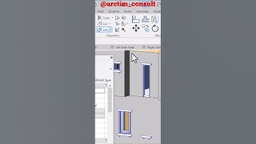 How to Run Long Window form Up to Down in Revit  #architecture #revittutorial #revit #construction