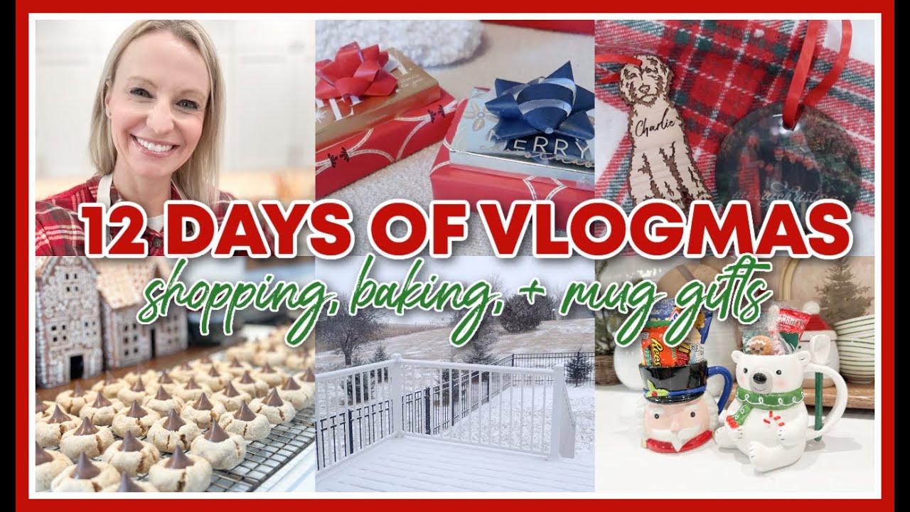 12 DAYS OF VLOGMAS 2024 | BAKING, SHOPPING, + MUG GIFTS - YouTube