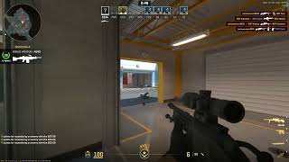 White Rose double kill sniper 2 Counter-Strike 2  De_Nuke