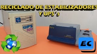 Que se puede hacer con un estabilizador o UPS viejo o roto, reciclado