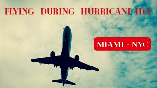 Flying  during hurricane Ida