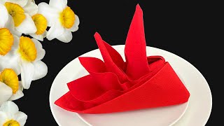 Napkin Folding - How To Make A Bird Of Paradise