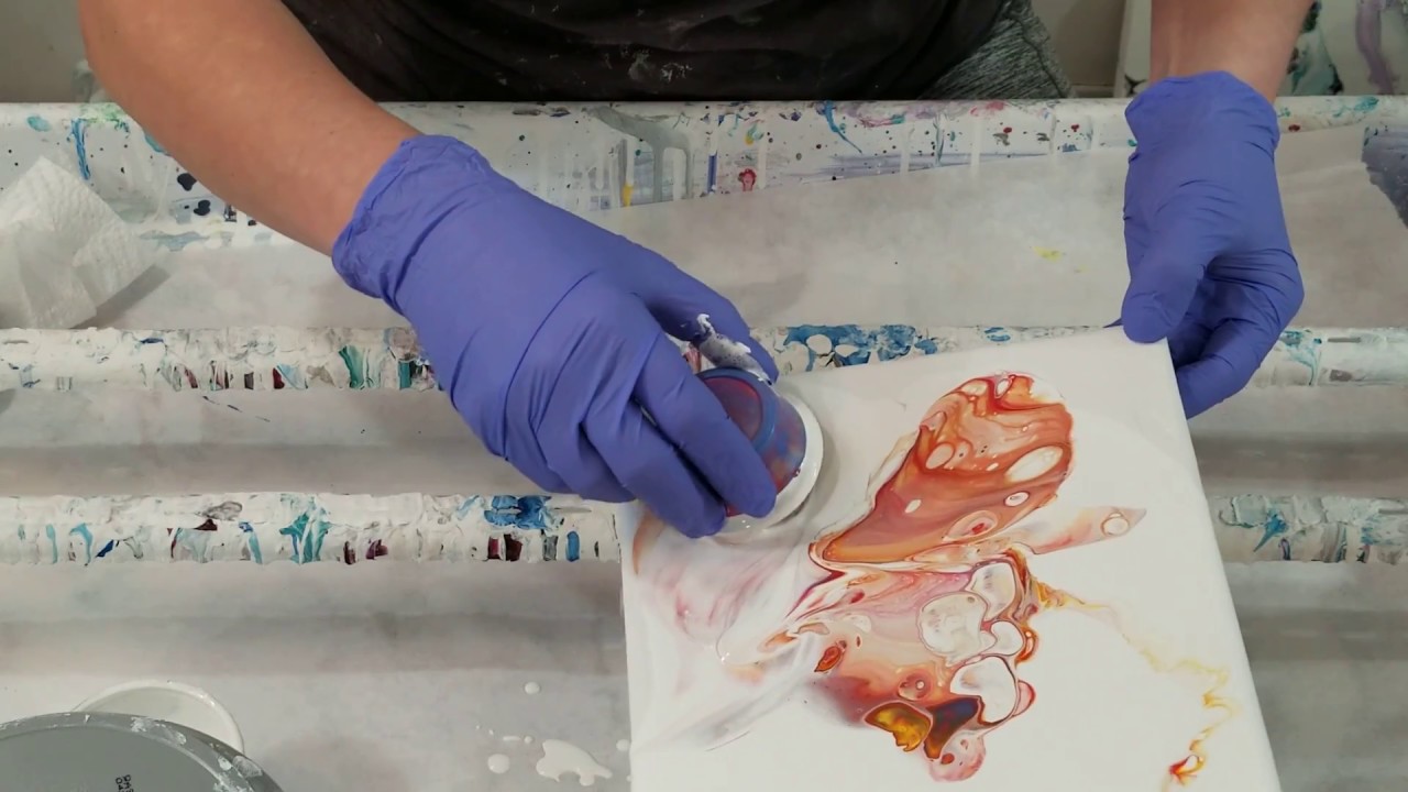 (296) Using pearl ex powder and gloss gel medium in a flip and drag