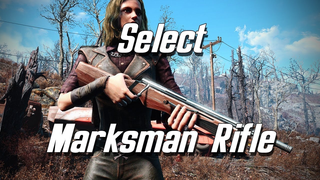 FALLOUT 4 MOD REVIEW Select Marksman Rifle - YouTube