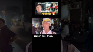 Watch Full Vlog, TLP Massive Crowd &amp; Short Interview with Protester😱 #shorts #shortsviral