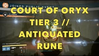 Destiny Antiquated Rune Gameplay - Court of Oryx Tier 3 - How to Beat Thalnok, Fanatic of Crota screenshot 4
