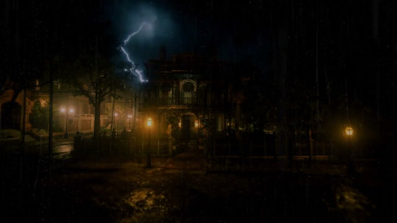 Extreme Storm Night | Heavy Rain & Strong Wind Sounds | RDR 2