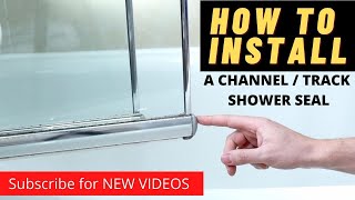 How to install a Bi-fold shower seal in your shower screen track/channel. It's easier than you think