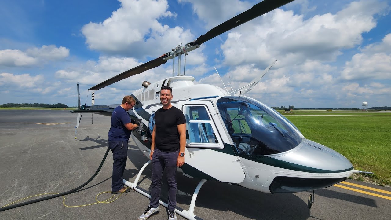 Bell 206 Jet Ranger III flight