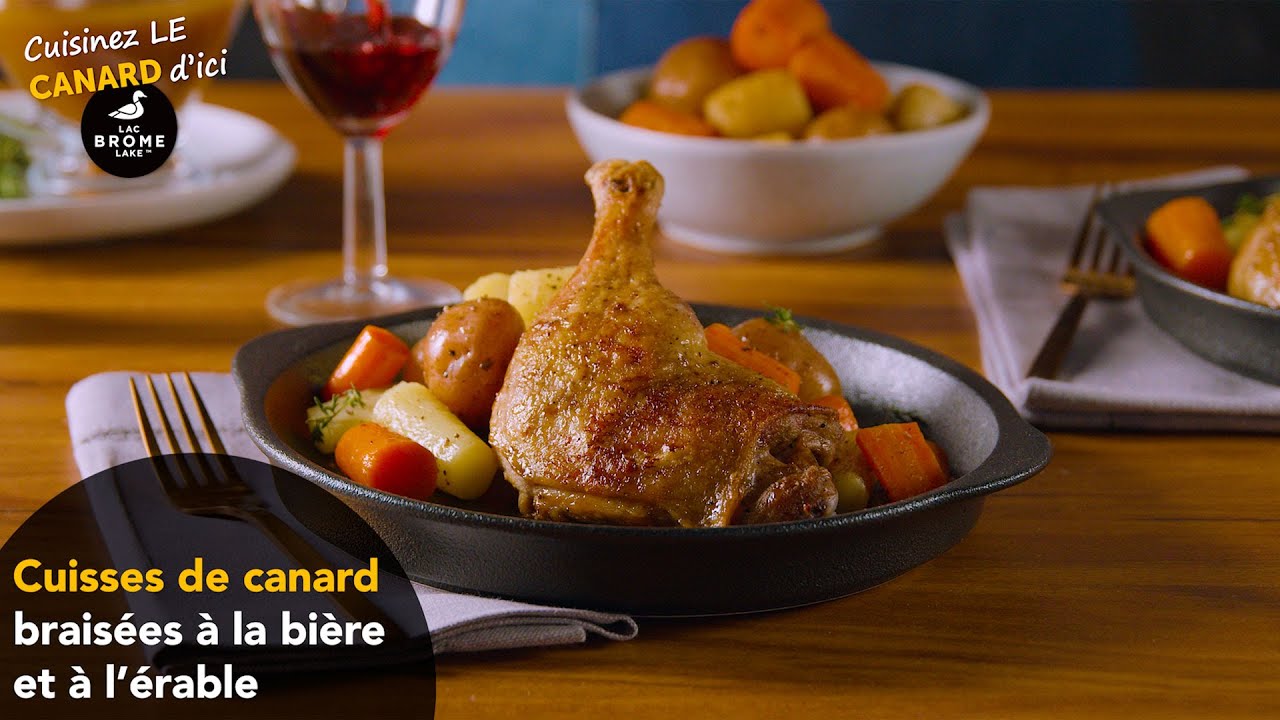 Cuisses De Canard Braisees A La Biere Et A L Erable Youtube