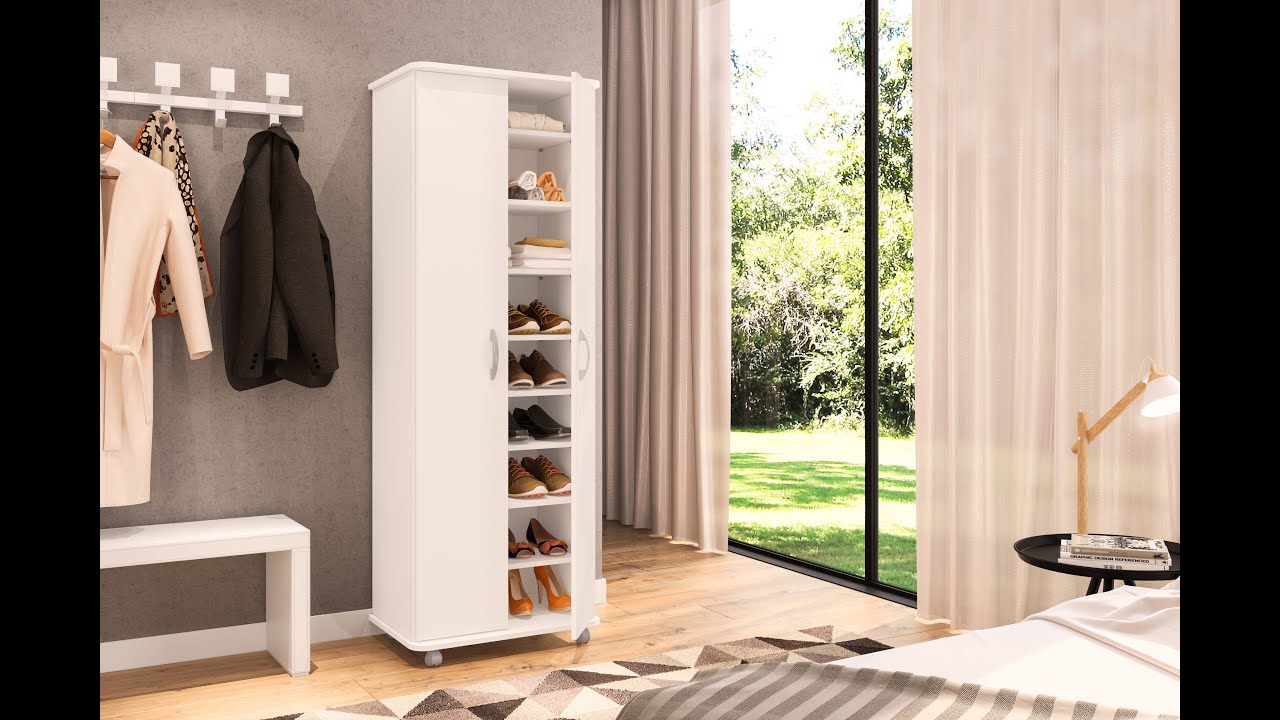 Multi-Functional White Cabinet