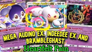 Mega Audino EX, Indeedee EX, and Brambleghast Deck Build! [Pokemon TCG Pocket]