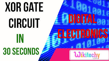XOR Gate Circuit | digital electronics interview questions and answers  | wikitechy.com