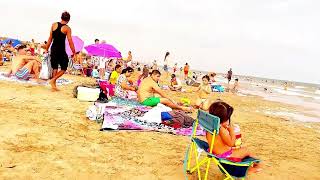 Hot Day In Valencia Beach - Spain Amazing August 2023 | Cabanal Beach | Part 3 | Walking 4K